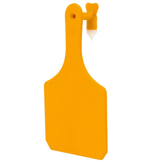 Y-Tex Orange Y-Tag (One Piece) Cow Blank: Pack of 25
