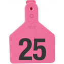 Z Tag Pink No Snag Calf ID Tag - Numbered 26 - 50 : Pack of 25