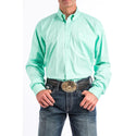 Cinch Men's Classic Fit Long Sleeve Solid Green Shirt : XXXLarge