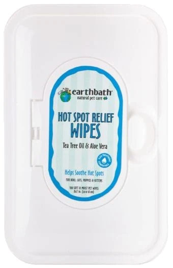 Earthbath Hot Spot Wipes :100ct