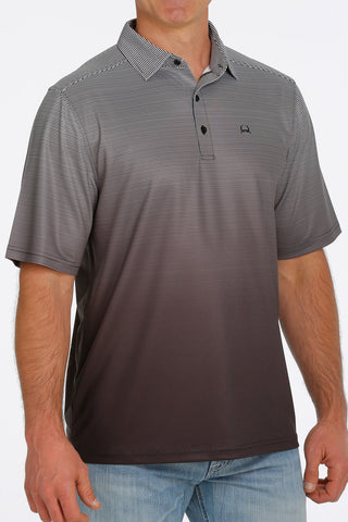 Cinch Arenaflex Polo Black Gradient Stripe XXL