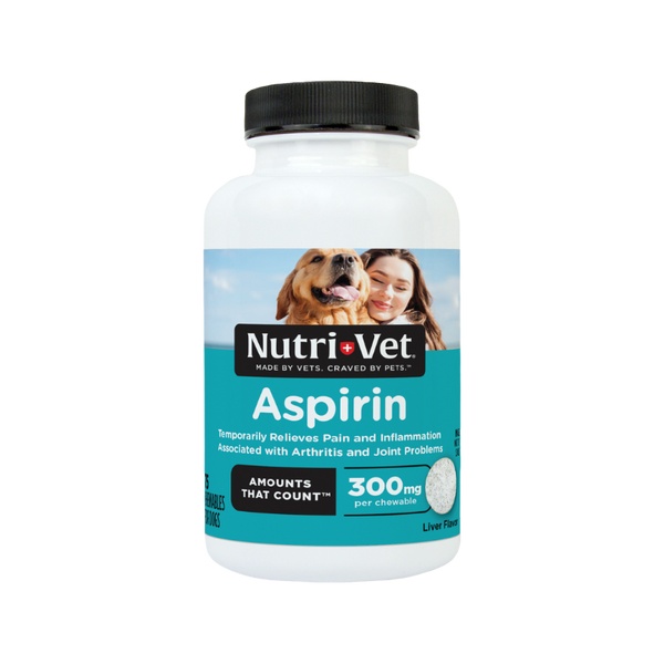 Nutri-Vet Aspirin Chewable Large Dog 300mg: 75ct